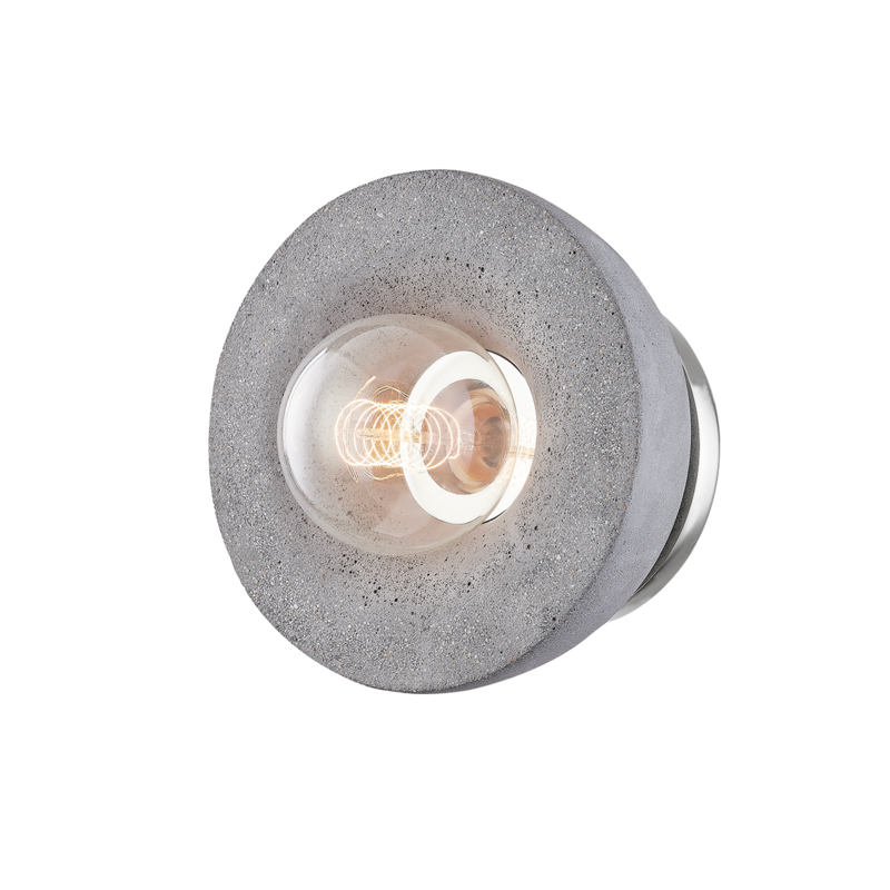 media image for poppy 1 light flush mount by mitzi h400501 agb 4 25