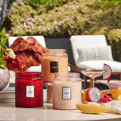product image for goji tarocco orange luxe jar candle 3 8