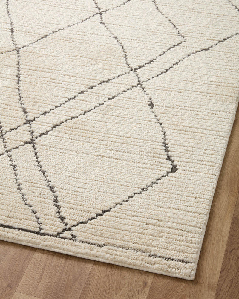 media image for Fabian Transitional Ivory/Charcoal Rug 280