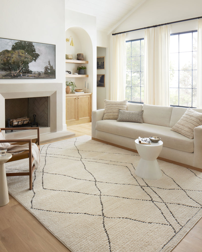 media image for Fabian Transitional Ivory/Charcoal Rug 219