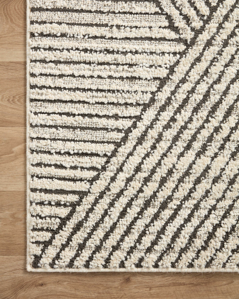 media image for Fabian Transitional Charcoal/Ivory Rug 280