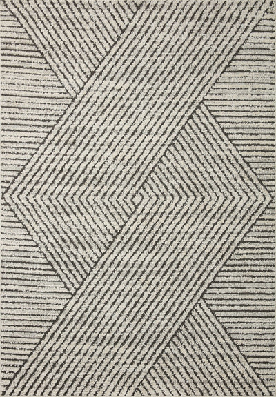 product image for Fabian Transitional Charcoal/Ivory Rug 92