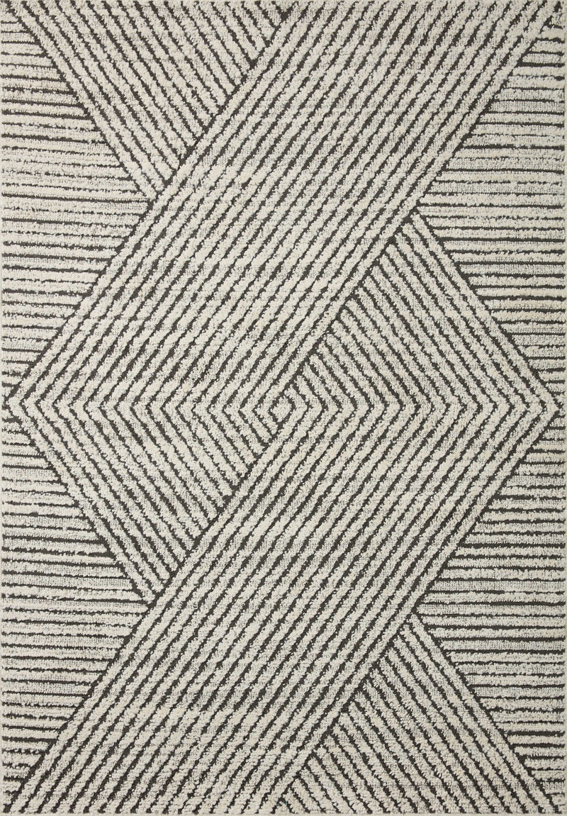 media image for Fabian Transitional Charcoal/Ivory Rug 299