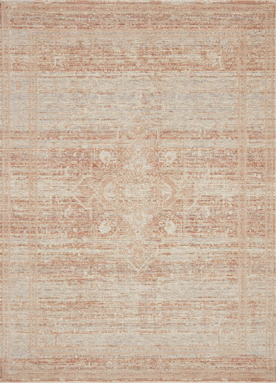 product image for Faye Rug in Terracotta / Sky by Loloi 3