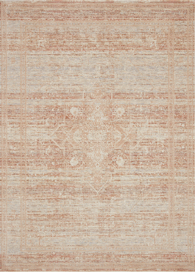 media image for Faye Rug in Terracotta / Sky by Loloi 265