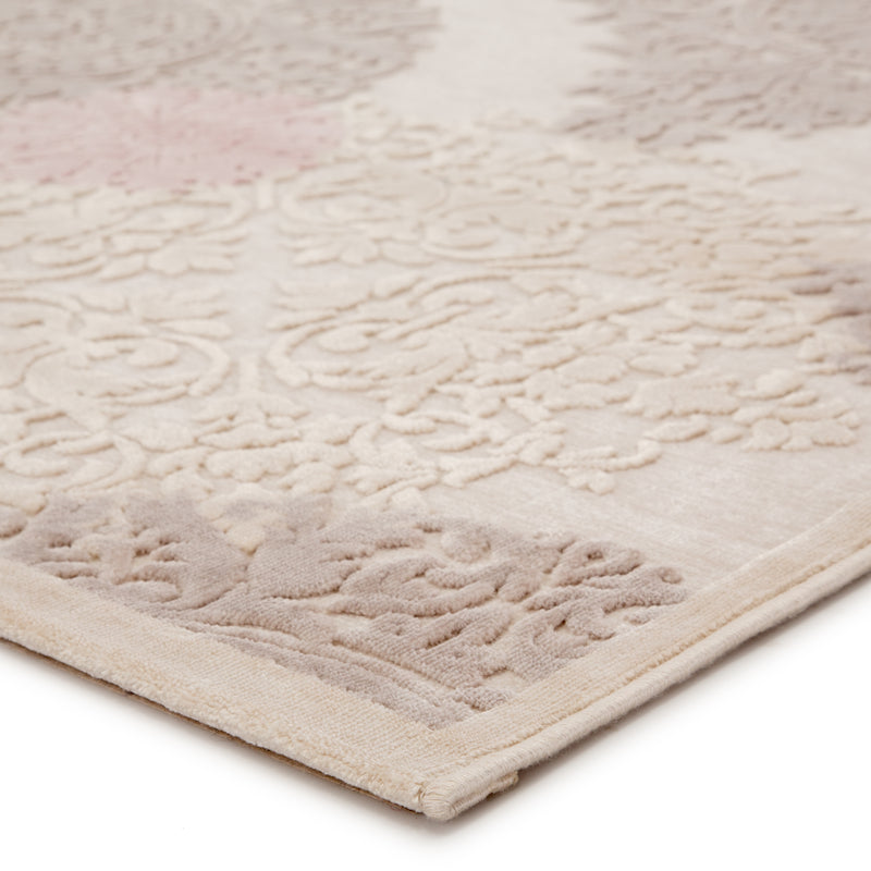 media image for wistful damask rug in whitecap gray silver pink design by jaipur 2 27