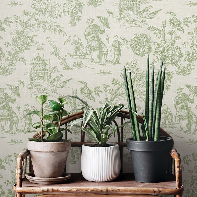 media image for Colette Chinoiserie Wallpaper in Herb 272