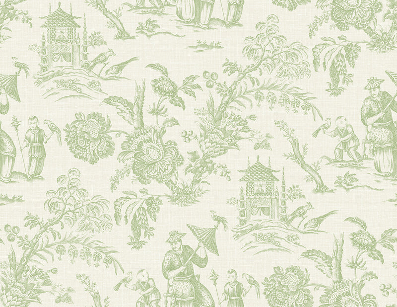 media image for Colette Chinoiserie Wallpaper in Herb 249