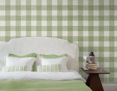 product image for Bebe Gingham Wallpaper in Herb 72