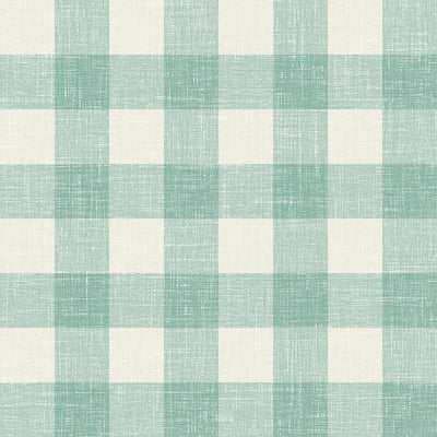 product image of Bebe Gingham Wallpaper in Minty Meadow 554