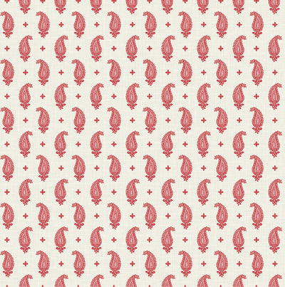 product image of Maia Paisley Wallpaper in Antique Ruby 584