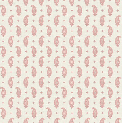 product image of Maia Paisley Wallpaper in Rustic Rouge 597