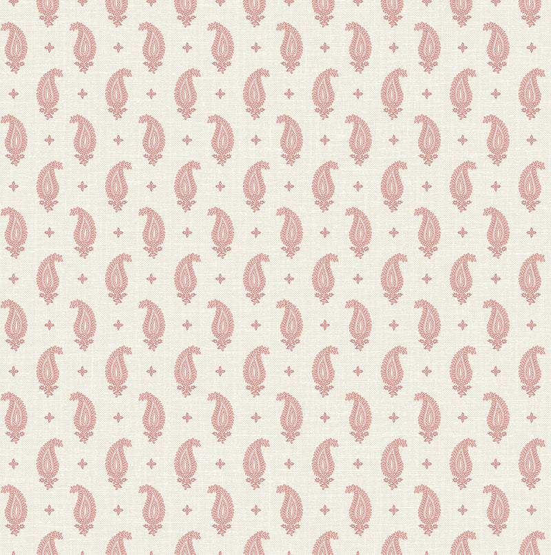 media image for Maia Paisley Wallpaper in Rustic Rouge 268