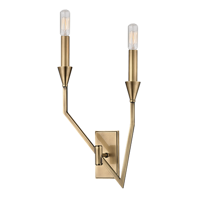 product image for hudson valley archie 2 light left wall sconce 1 6