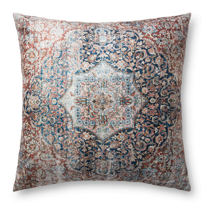 product image of Red & Navy Floor Pillow by Loloi 559