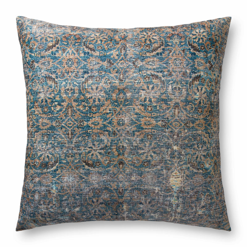 media image for Lagoon & Brown Floor Pillow by Loloi 298