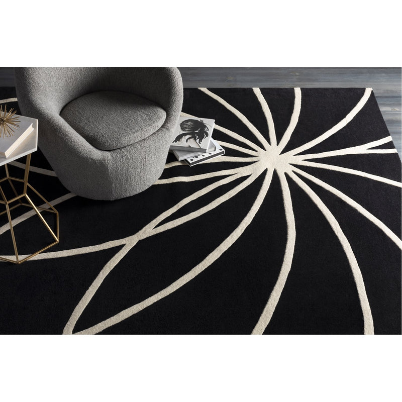 media image for Forum FM-7072 Hand Tufted Rug in Black & Cream by Surya 275
