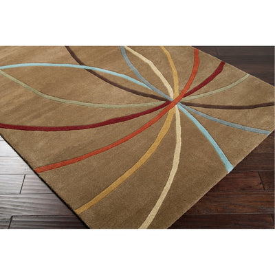 product image for Forum FM-7140 Hand Tufted Rug in Tan & Dark Brown by Surya 57