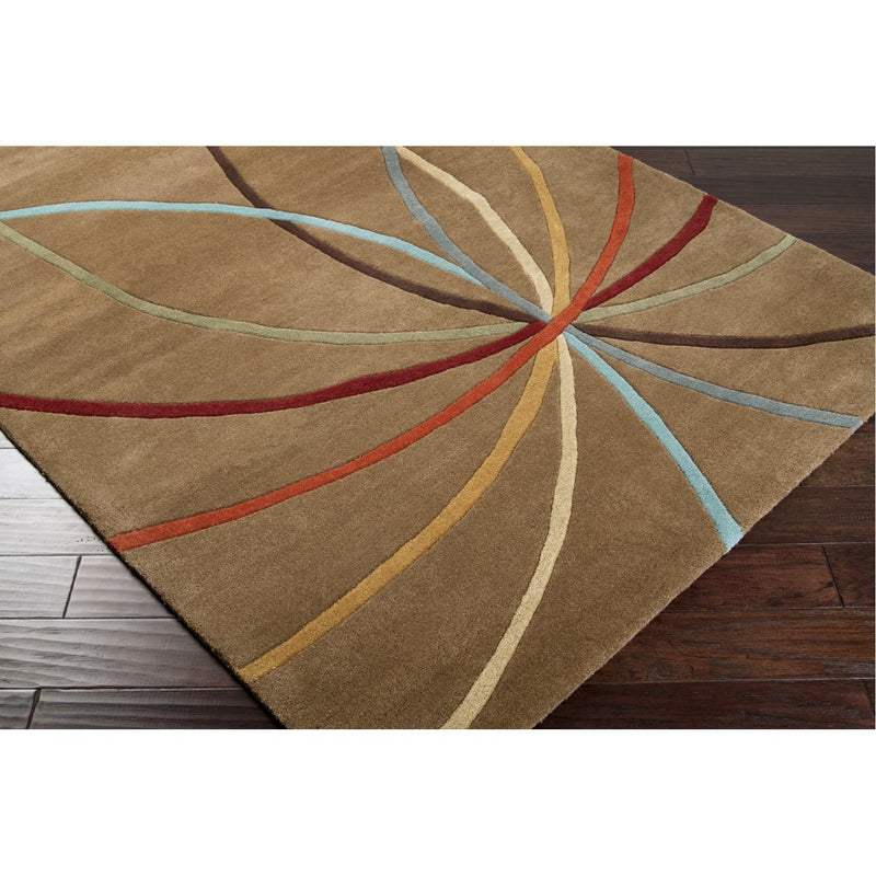 media image for Forum FM-7140 Hand Tufted Rug in Tan & Dark Brown by Surya 20