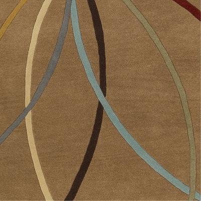 product image for Forum FM-7140 Hand Tufted Rug in Tan & Dark Brown by Surya 78