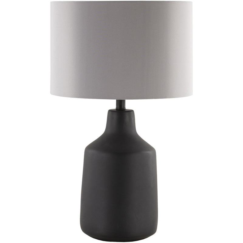 media image for Foreman FMN-300 Table Lamp in Gray Shade & Black Body by Surya 295