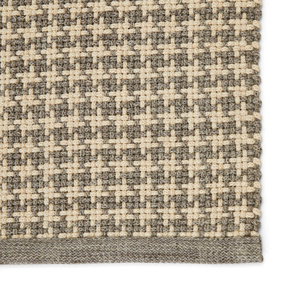 product image for Houndz Indoor/ Outdoor Trellis Light Gray & Cream Rug by Jaipur Living 40