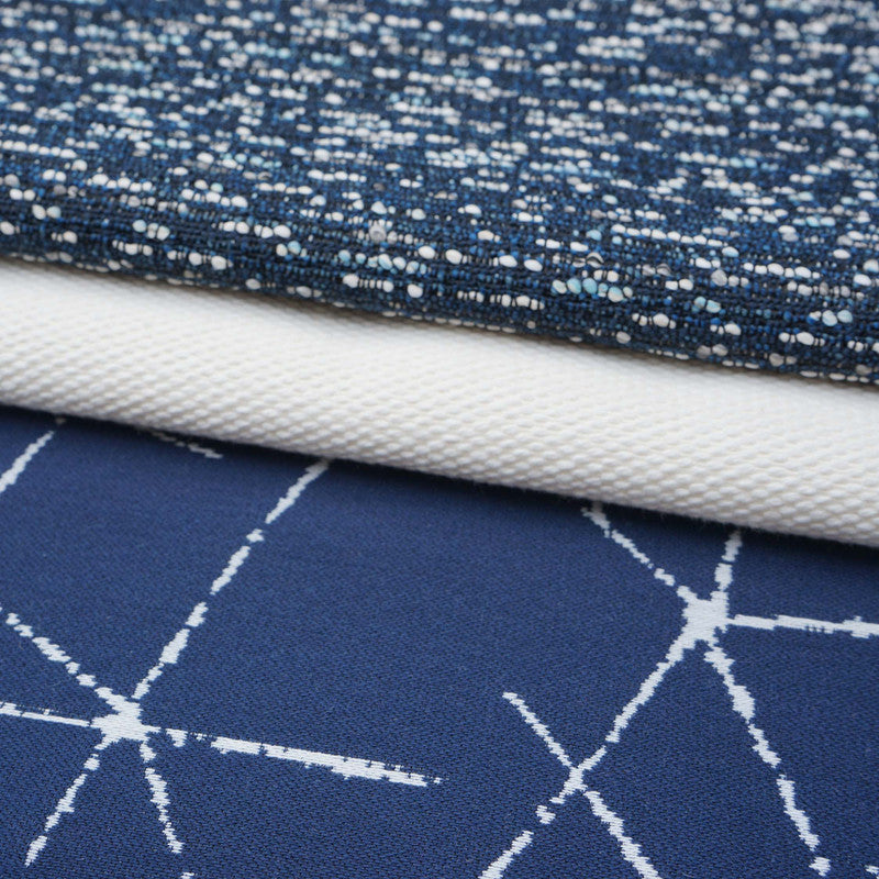 media image for Fracture Fabric in Navy/White 261