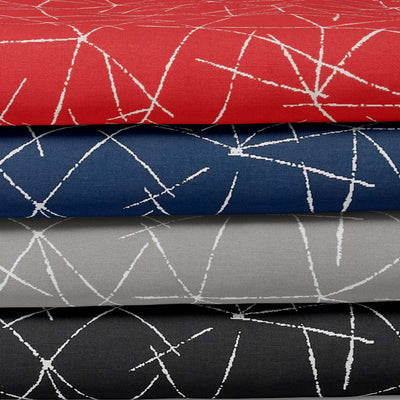 product image for Fracture Fabric in Navy/White 15