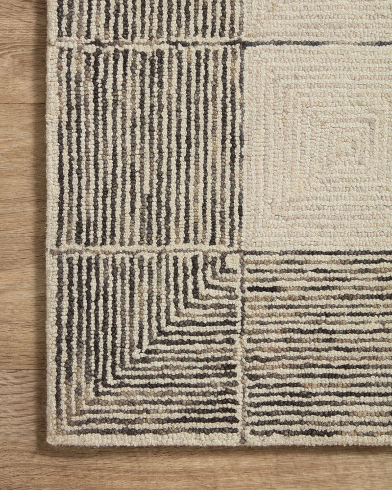 media image for Francis Hooked Cream/Black Rug 261