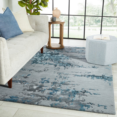 product image for Fragment Astris Hand Tufted Blue & Light Gray Rug 5 56