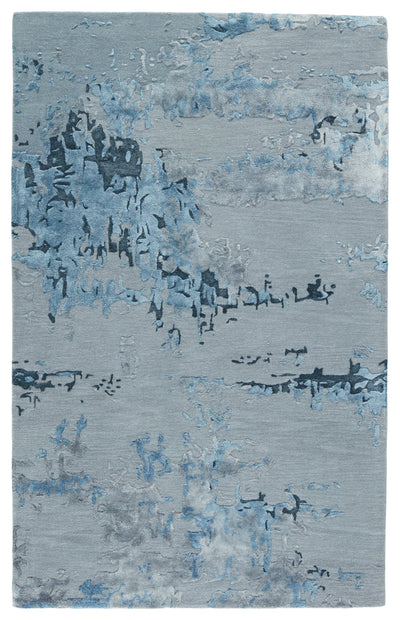 product image for Fragment Astris Hand Tufted Blue & Light Gray Rug 1 9