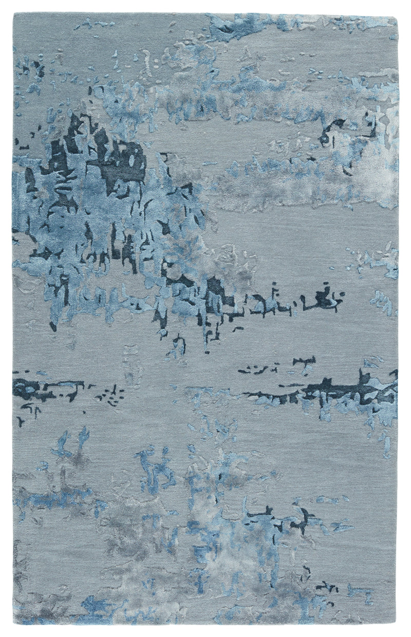 media image for Fragment Astris Hand Tufted Blue & Light Gray Rug 1 285