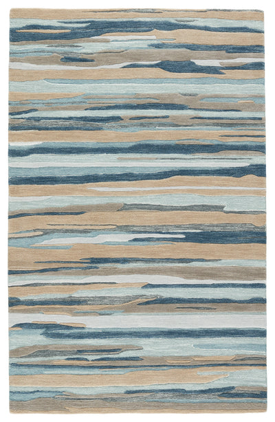 product image of Fragment Rhine Hand Tufted Blue & Beige Rug 1 52