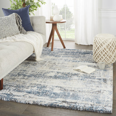 product image for Benton Abstract Rug in Blue & Gray 45