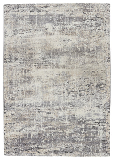 product image for Benton Abstract Rug in Gray & Ivory 35