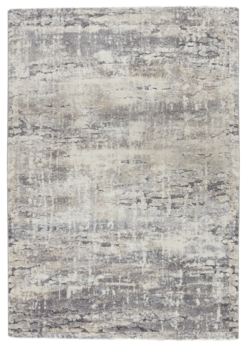 media image for Benton Abstract Rug in Gray & Ivory 218