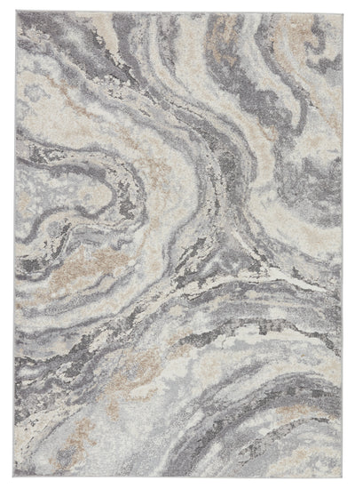 product image of Gatlin Abstract Rug in Gray & Cream 52