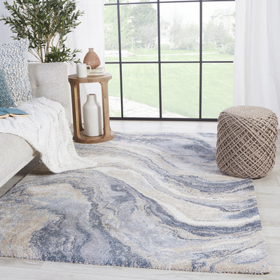 product image for Orion Abstract Rug in Blue & Light Gray by Jaipur Living 76