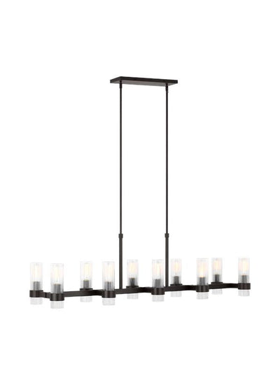 product image of geneva 10 light linear chandelier by chapman myers cc13810ai 1 588