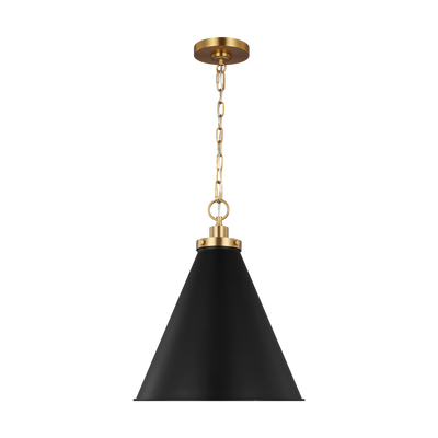 product image for medium cone pendant by chapman myers cp1271mbkbbs 1 48