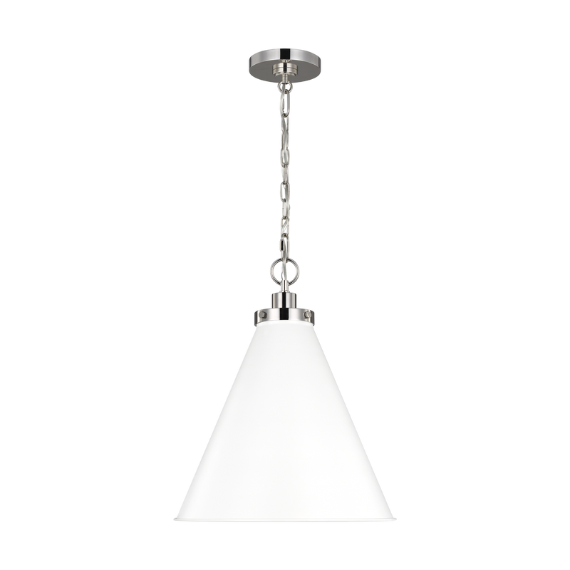 media image for medium cone pendant by chapman myers cp1271mbkbbs 4 299