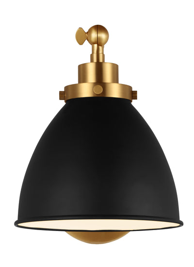 product image for wellfleet single arm dome task sconce by chapman myers cw1131mwtbbs 3 8