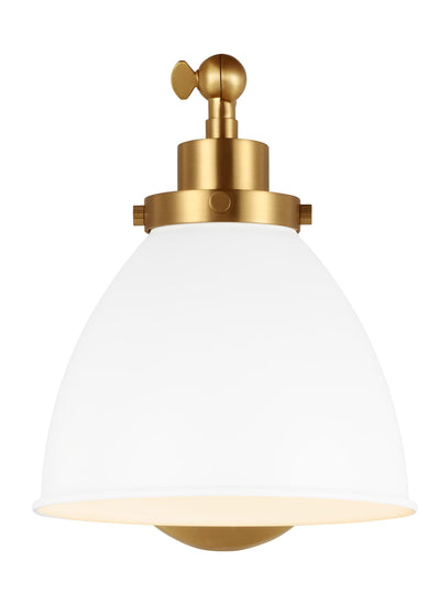 product image for wellfleet single arm dome task sconce by chapman myers cw1131mwtbbs 1 68