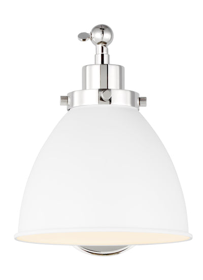 product image for wellfleet single arm dome task sconce by chapman myers cw1131mwtbbs 2 45