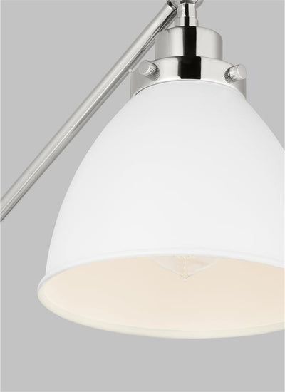 product image for wellfleet single arm dome task sconce by chapman myers cw1131mwtbbs 7 83