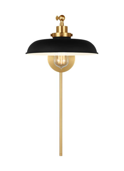 product image for wellfleet single arm wide task sconce by chapman myers cw1141mwtbbs 22 88