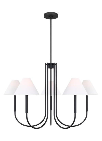 product image of porteau 5 light chandelier by drew jonathan scott djc1035mbk 1 541