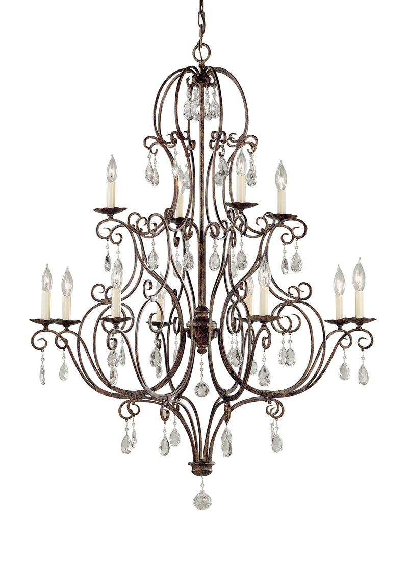 media image for Chateau Collection 12 - Light Multi-Tier Chandelier by Feiss 241