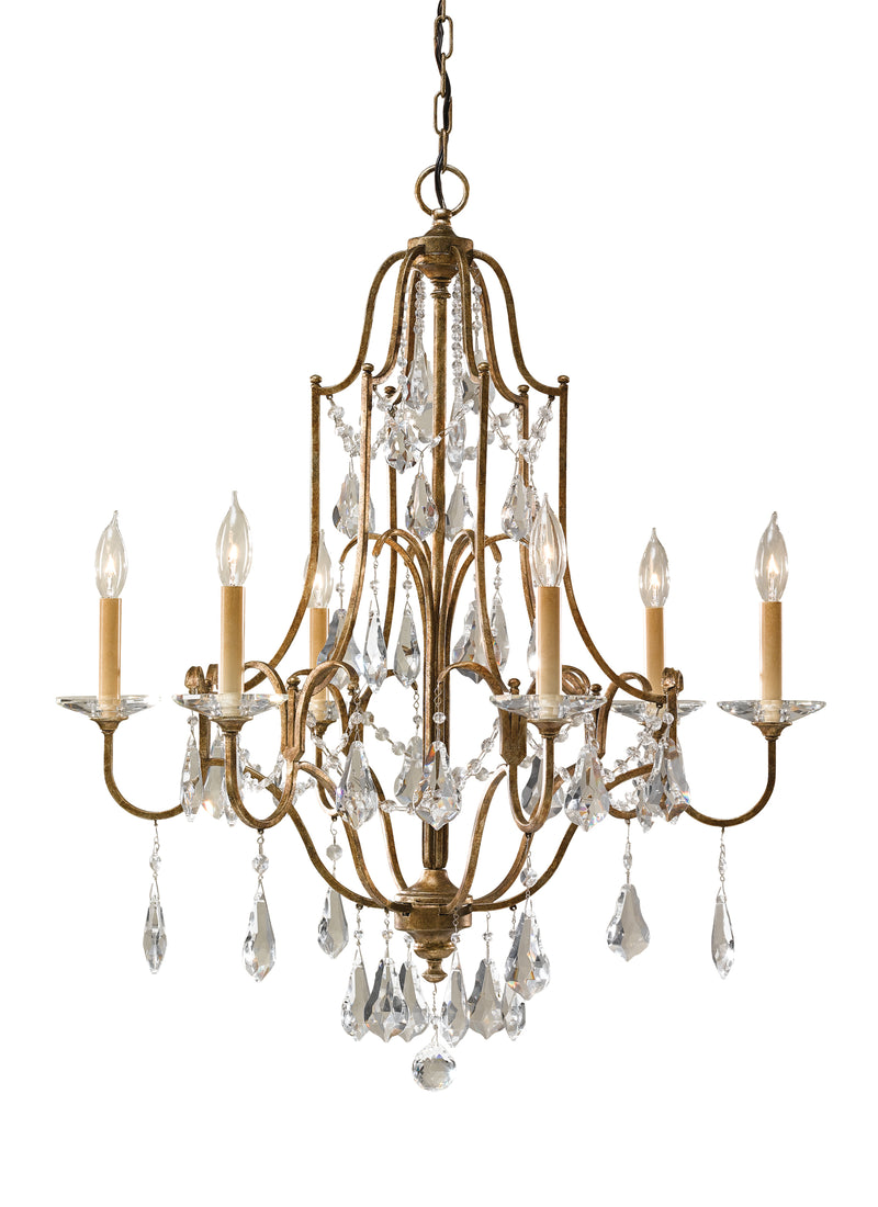 media image for Valentina Collection 6 - Light Single Tier Chandelier by Feiss 244