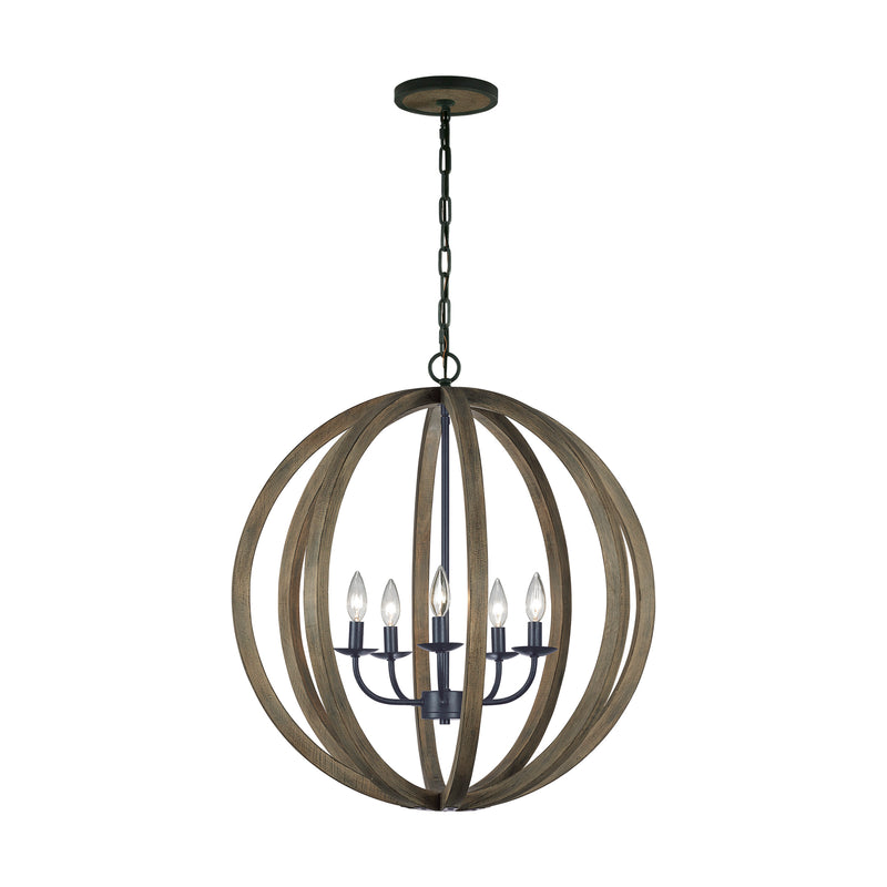 media image for Allier Collection 5 - Light Large Pendant by Feiss 261